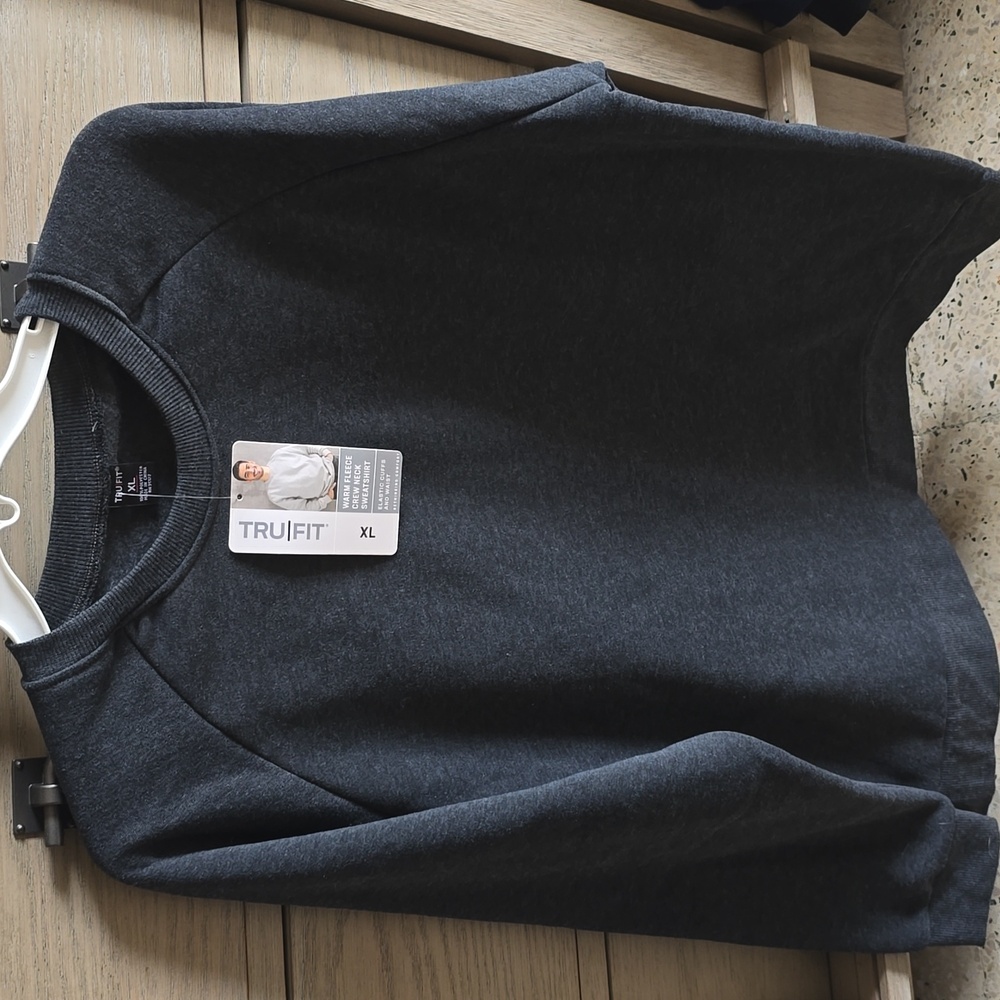 TRULFIT  WARM FLEECE CREW NECK SWEATSHIRT